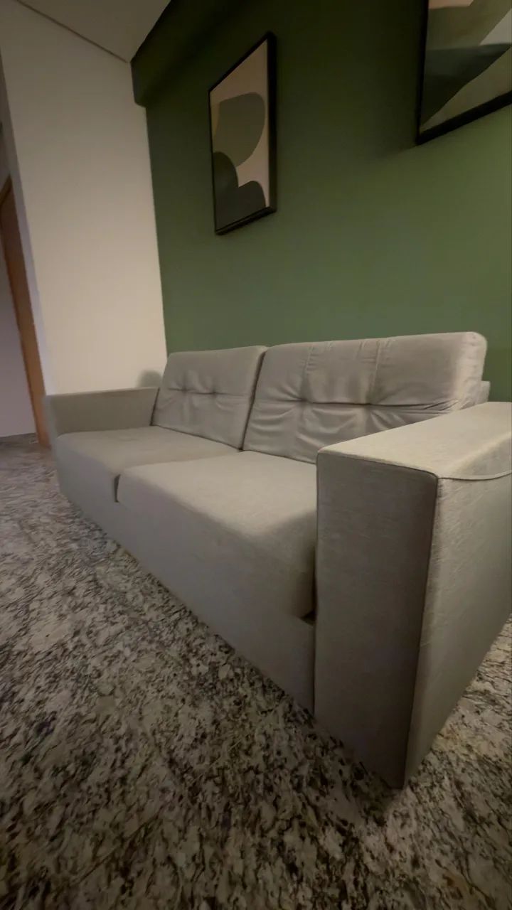 Sofá de Linho Cinza  - Foto 3