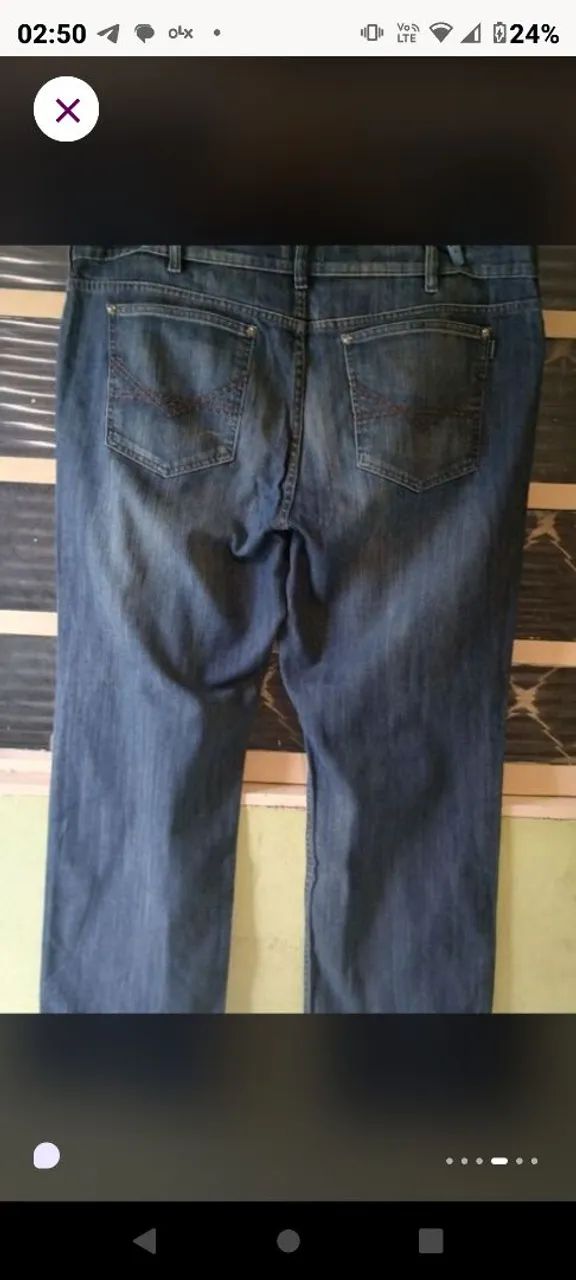 Calça jeans plus size masculina loony - Foto 4