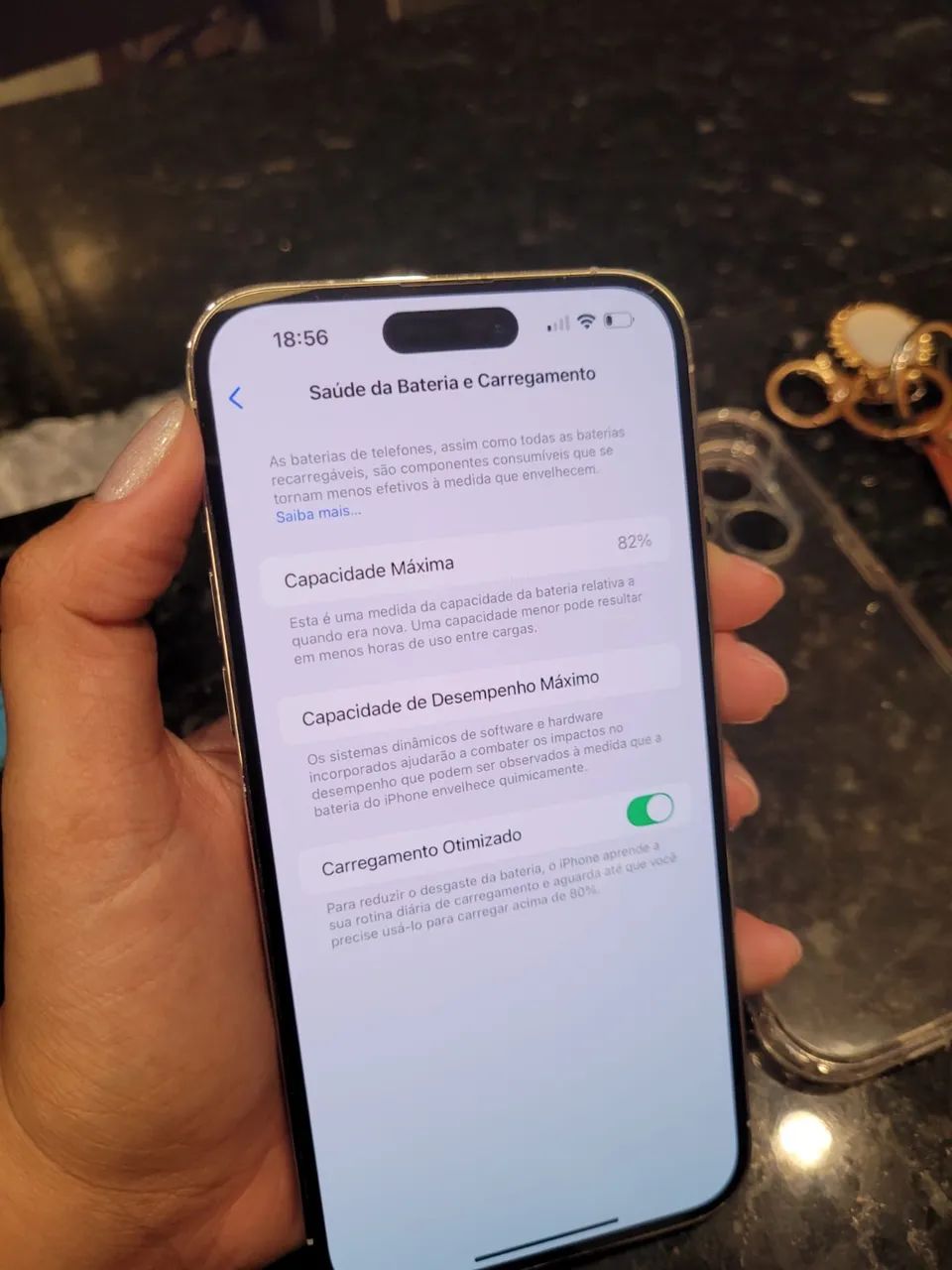 iPhone 14 Pro Max 128GB - Prateado - Foto 3