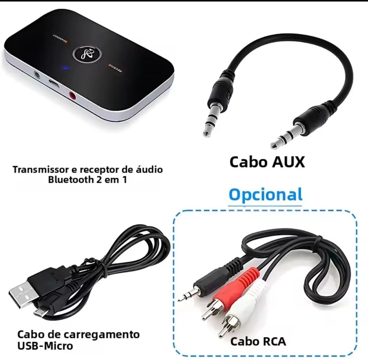 Receptor bluetooth de áudio multifuncional - Foto 4