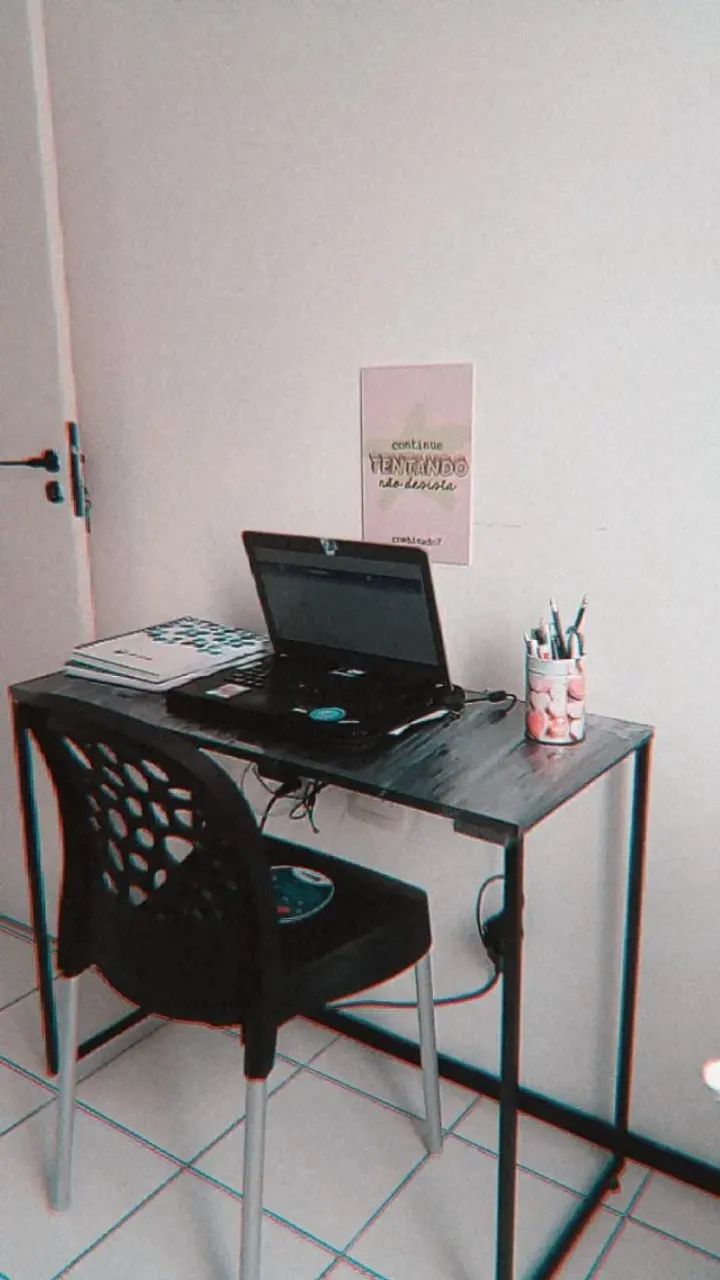 Escrivaninha Industrial NOVA Mesa Multiuso Notebook Computador Escritório de Estudo Preta