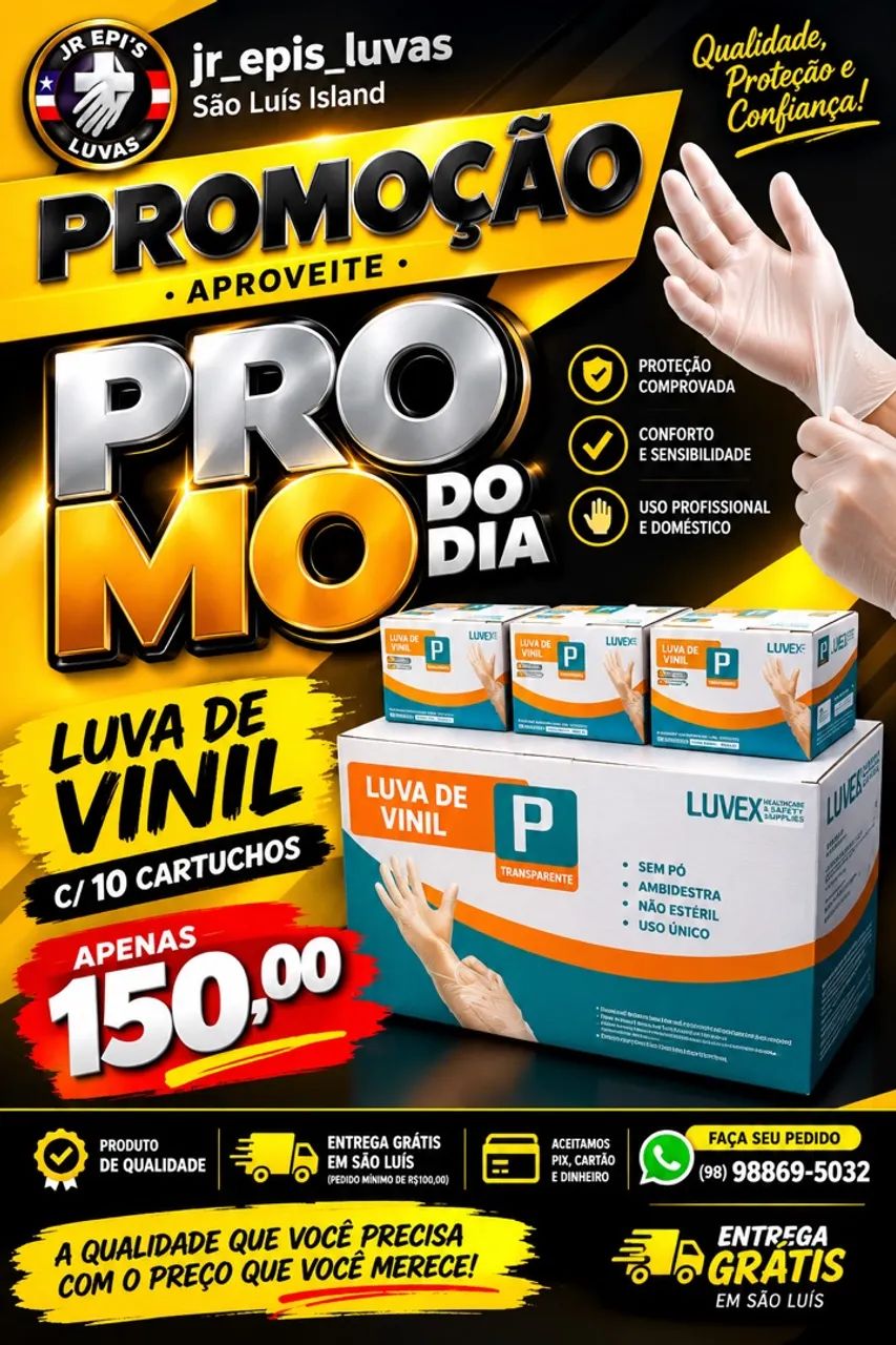 LUVA VINIL