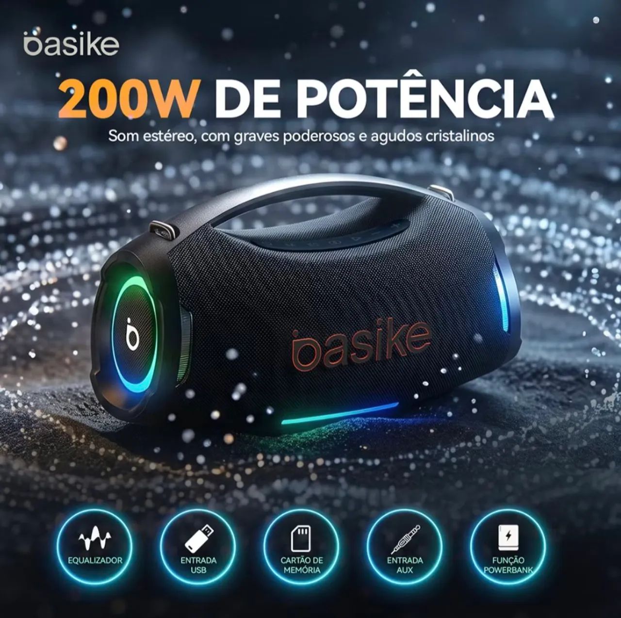 Caixa de Som Bluetooth Potente - Nova Lacrada - Foto 2