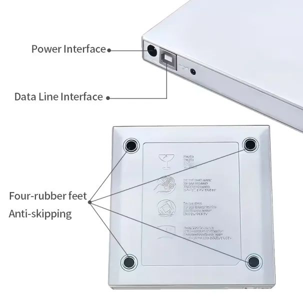 Leitor de CD/DVD Externo USB 3.0 (novo)  - Foto 3