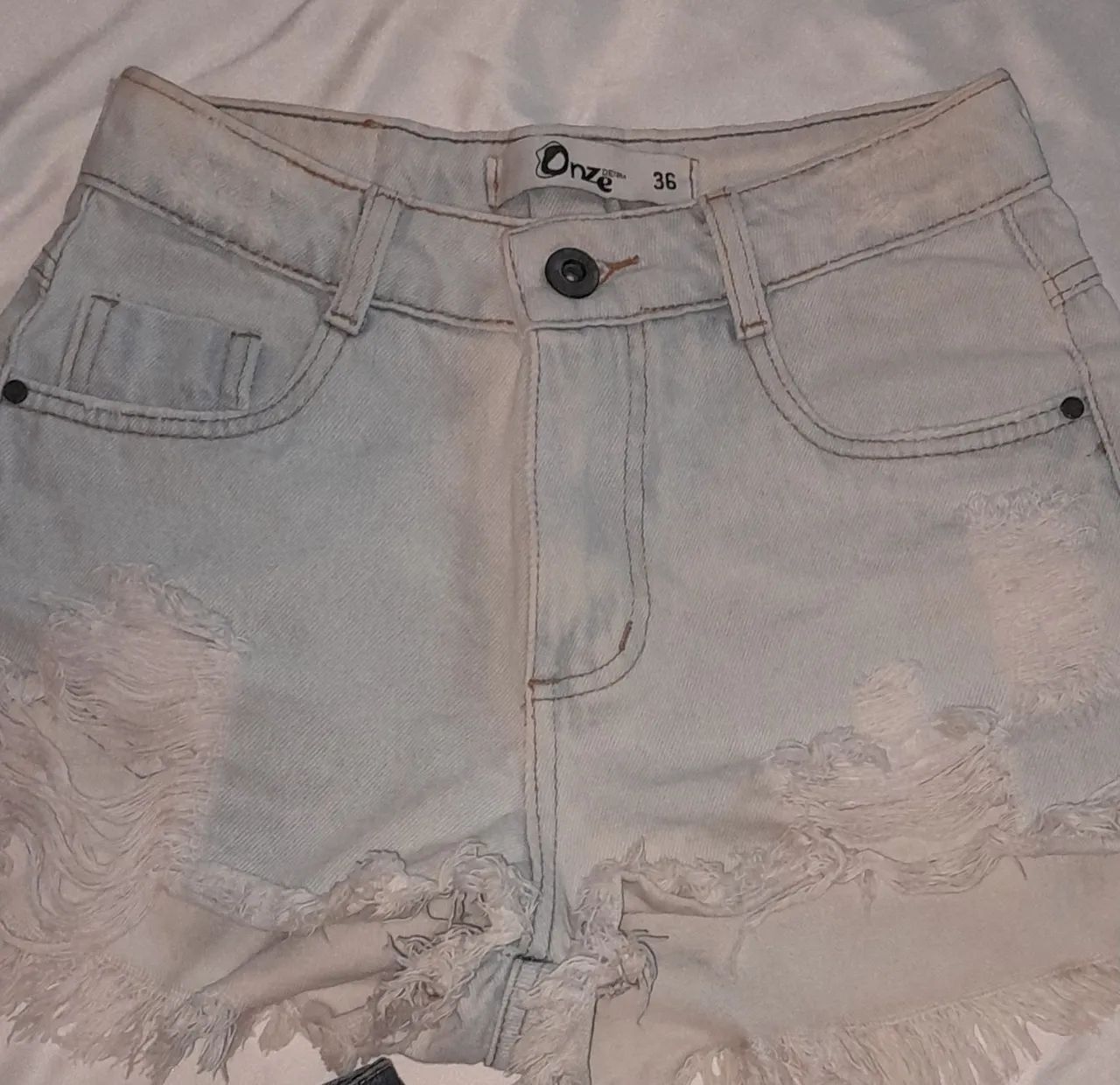 kit 3 shorts jeans 36 - Foto 2