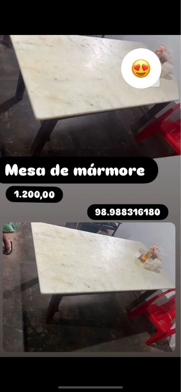 Mesa de mármore 