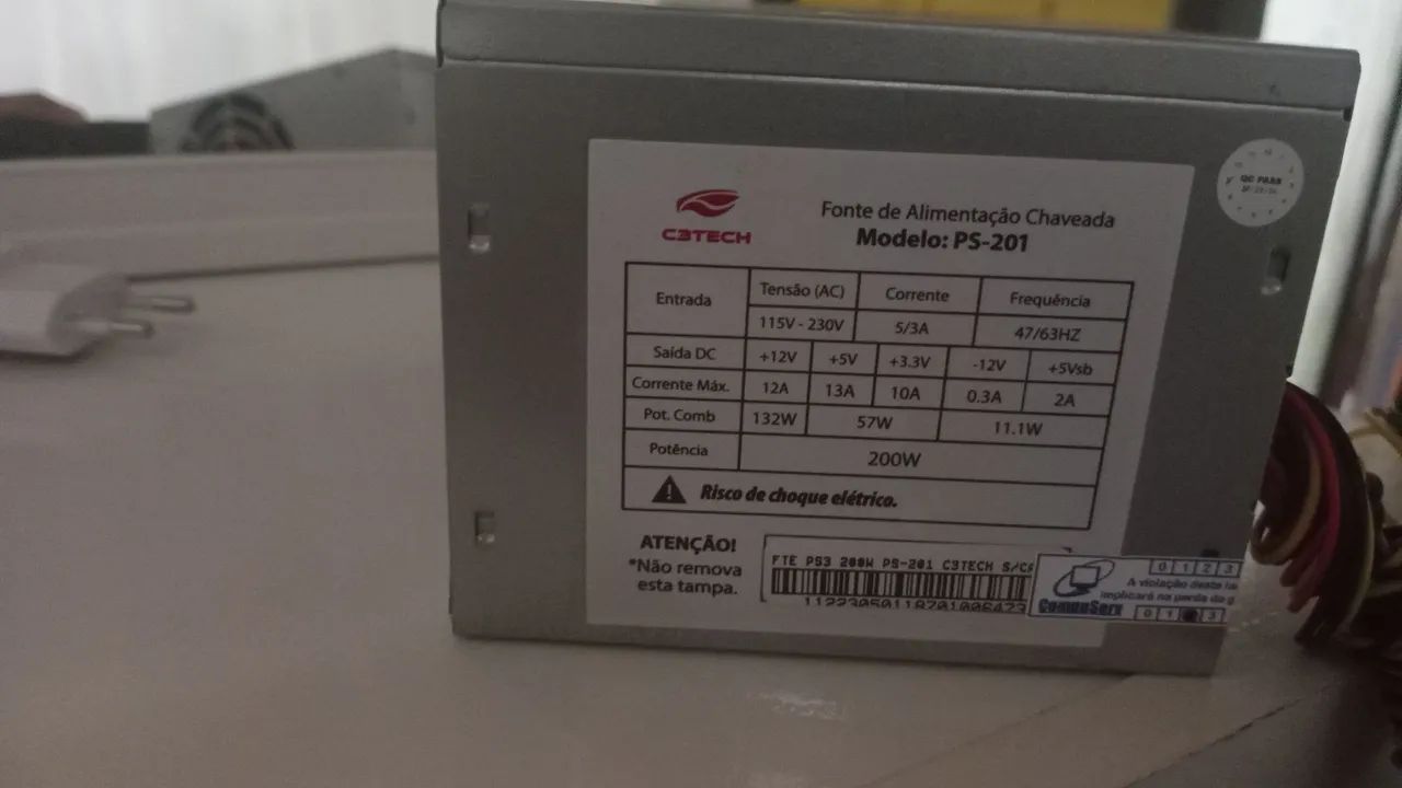 Fonte para pc 250w c3tech - Foto 2