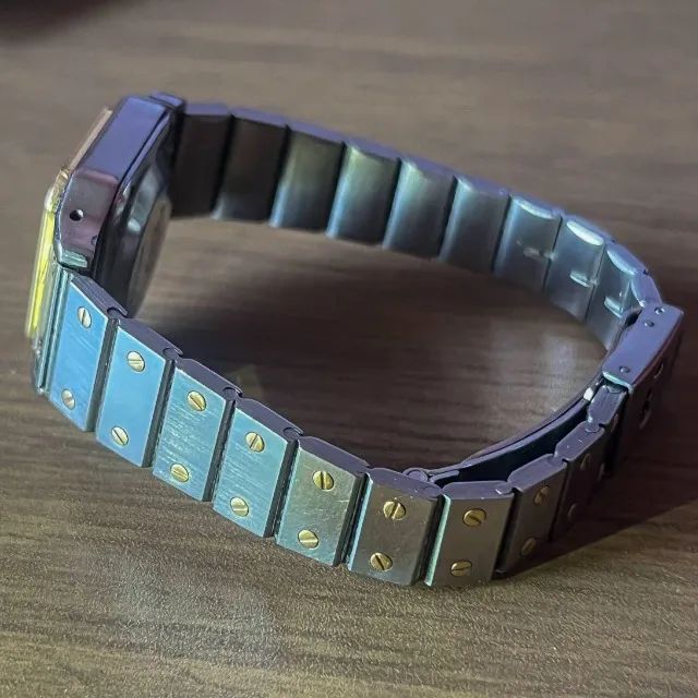 Cartier Santos Carrée Automático Ouro 18k & Aço (Ref. 0902) - Com Caixa e Certificados - Foto 3