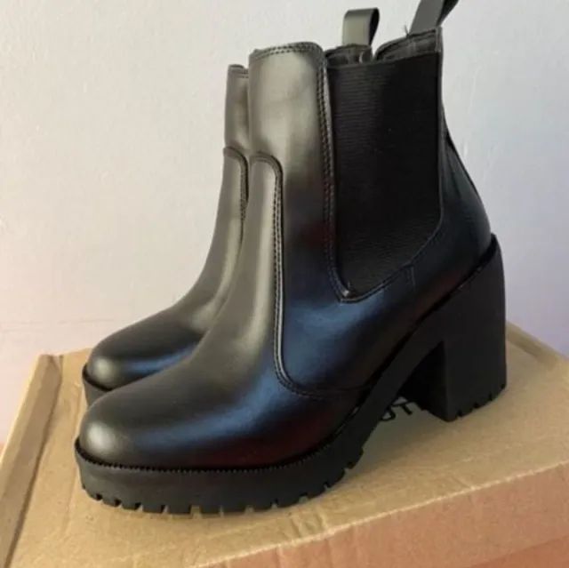 Bota Coturno Preto 36 - Foto 2
