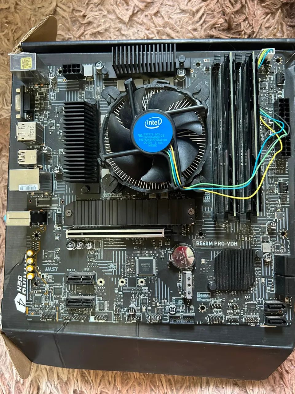 Kit processador i510400f, 16gb ram e b560m