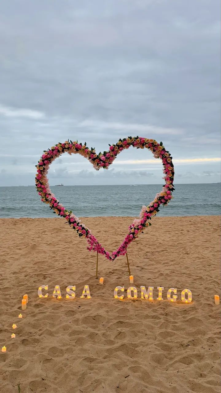 Arco florido em coração  - Foto 5