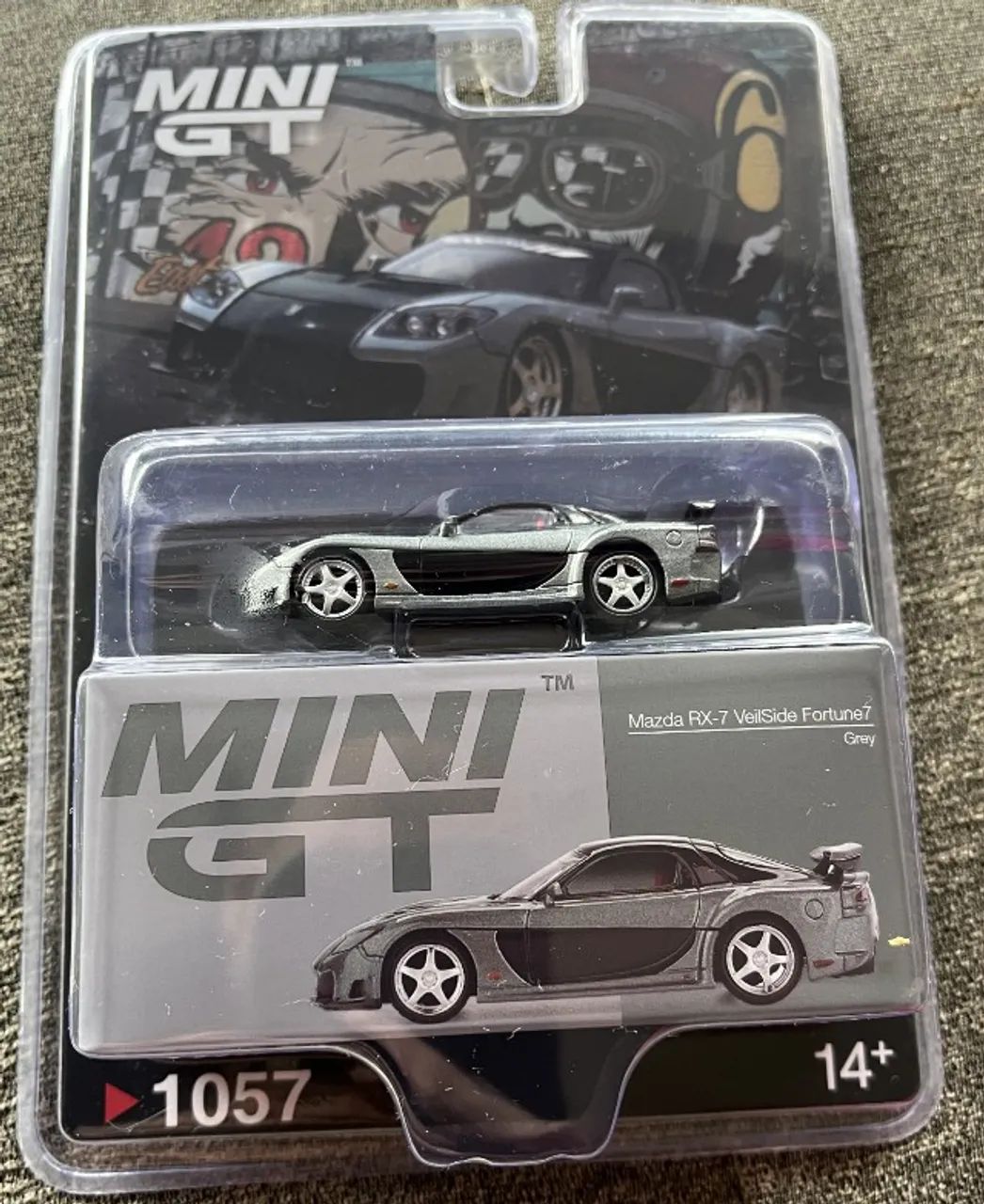 1/64 MINI GT シルビア4台セット MINI GT 1057 - Miniatura 1:64 Mazda RX7 VeilSide Fortune Grey