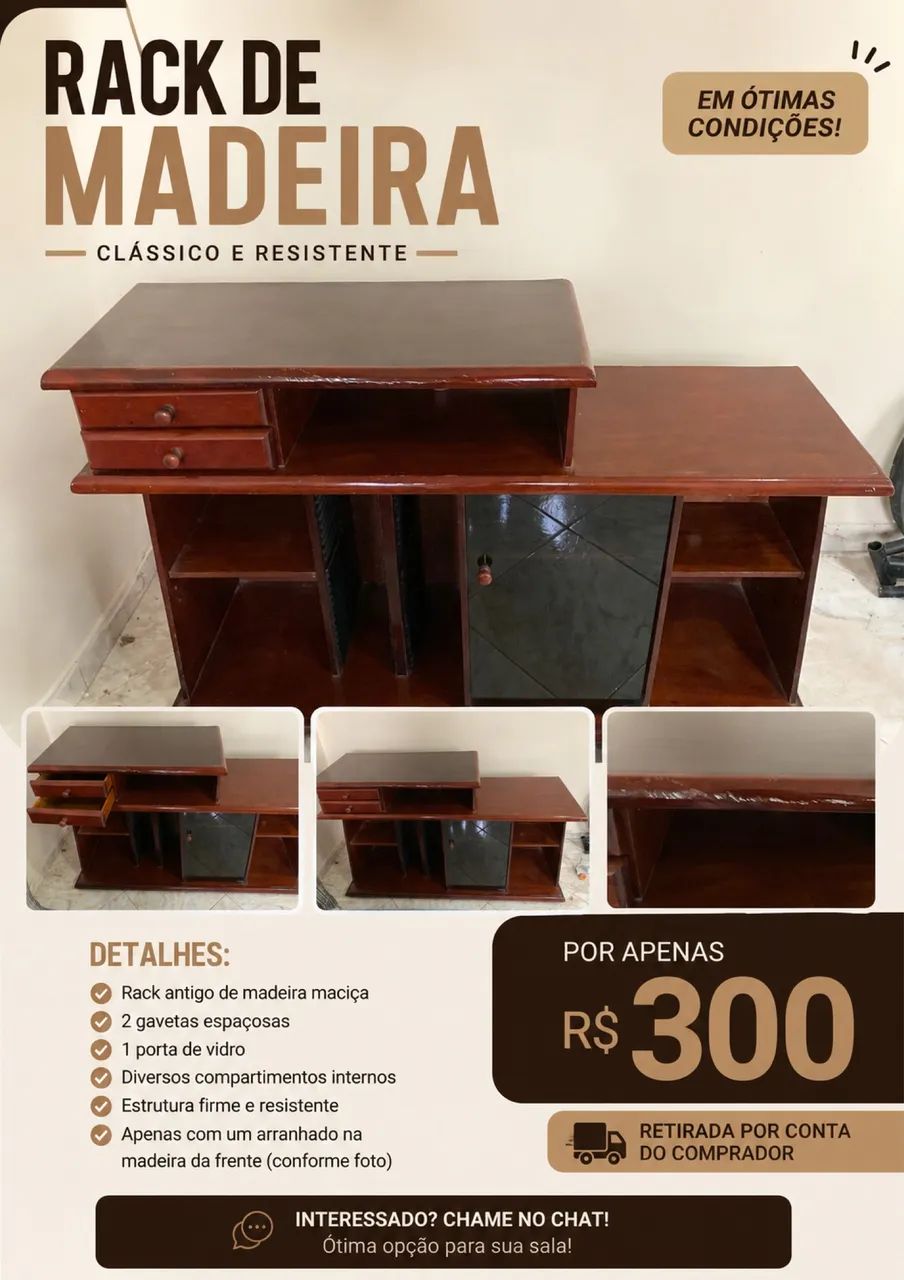 Rack de Madeira 