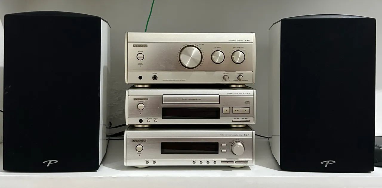 Lindo set Hi Fi Sansui Paradigm 