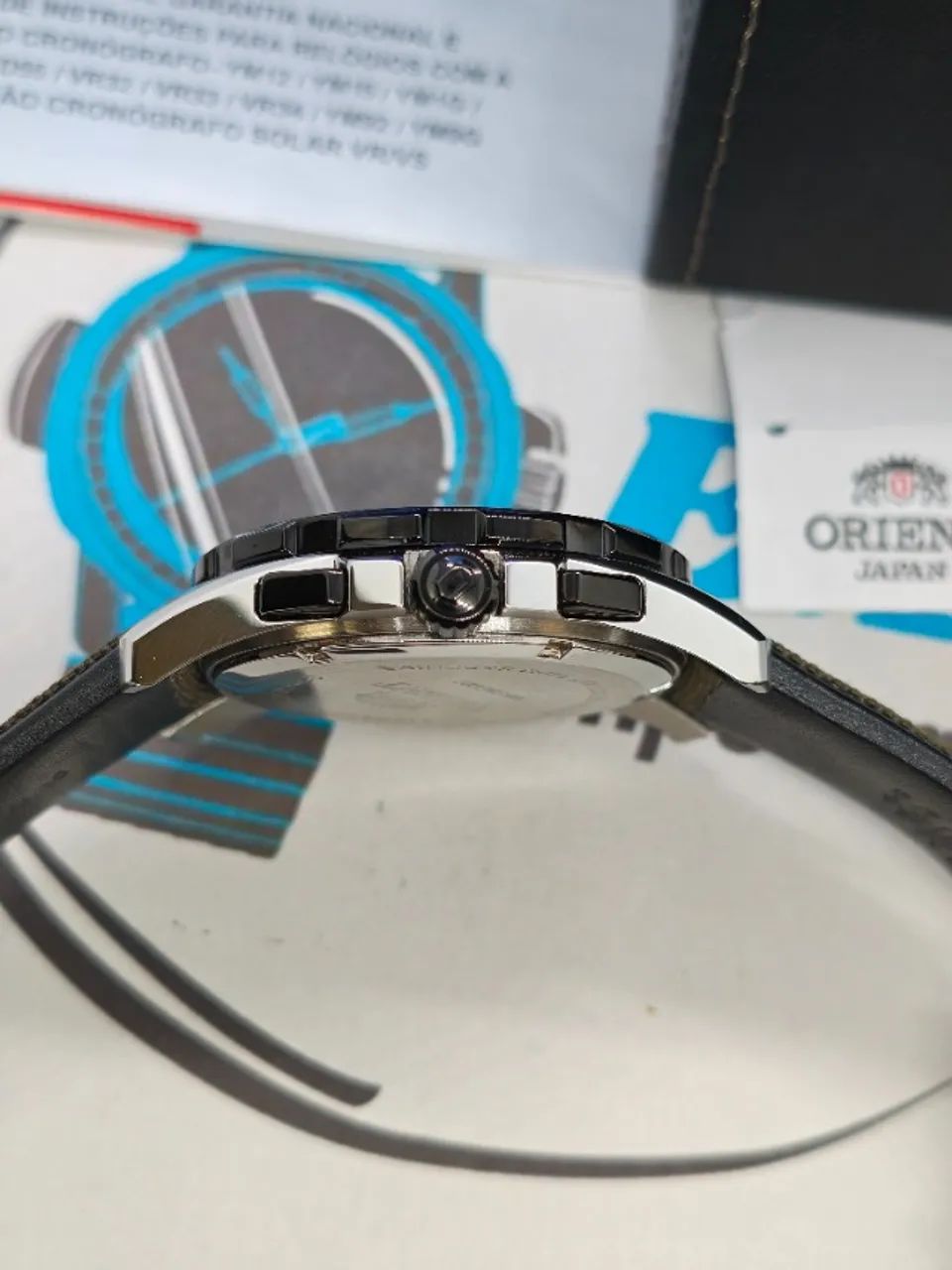 RELOGIO ORIENT SOLARTECH CRONO SAFIRA - Foto 4