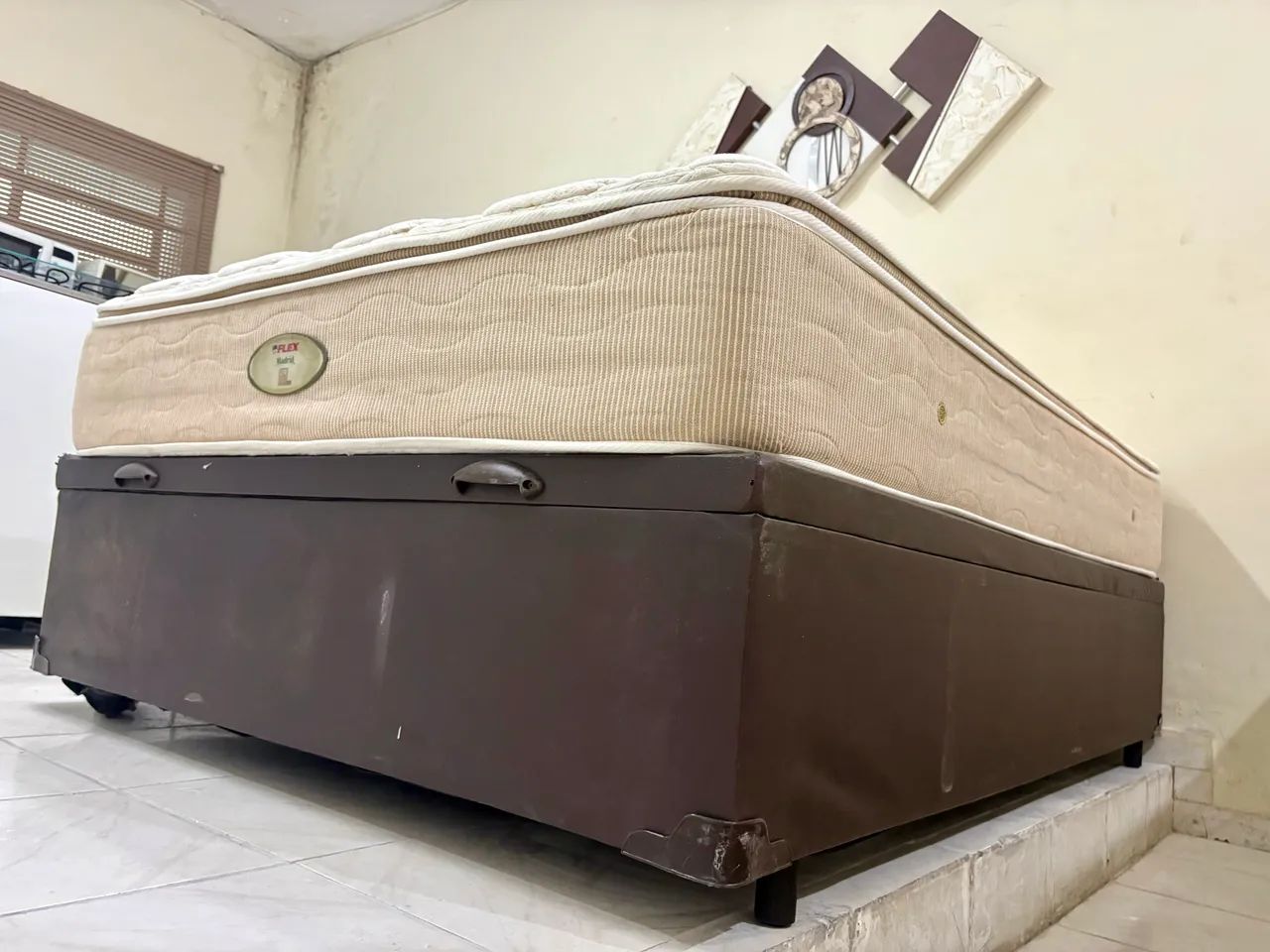 Cama box de casal com baú , cama de casal  - Foto 4