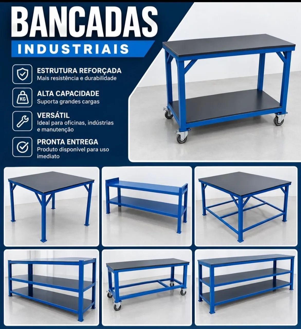 Bancadas para comércio e oficina 