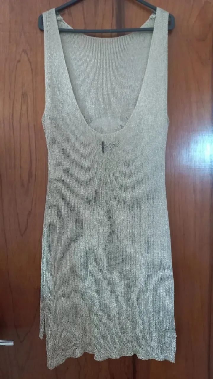 Vestido dourado John John - Foto 2