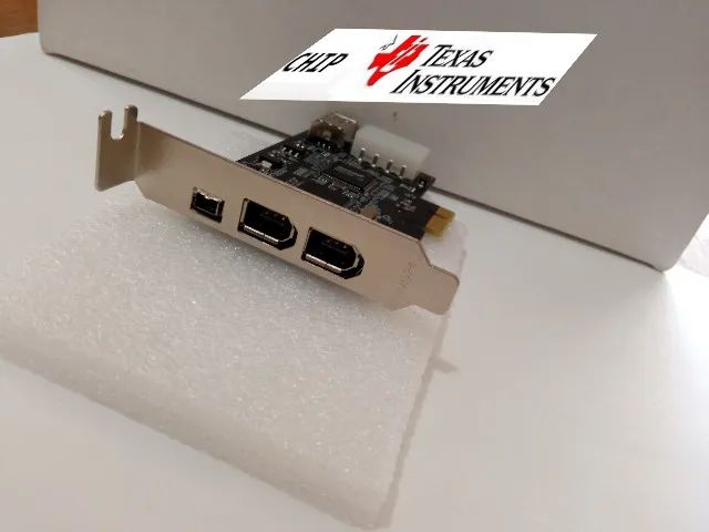 Placa Pci-ex Firewire Low-profile 1394a 400 Chip Texas + Cabo 6x6 Prof. - Foto 3