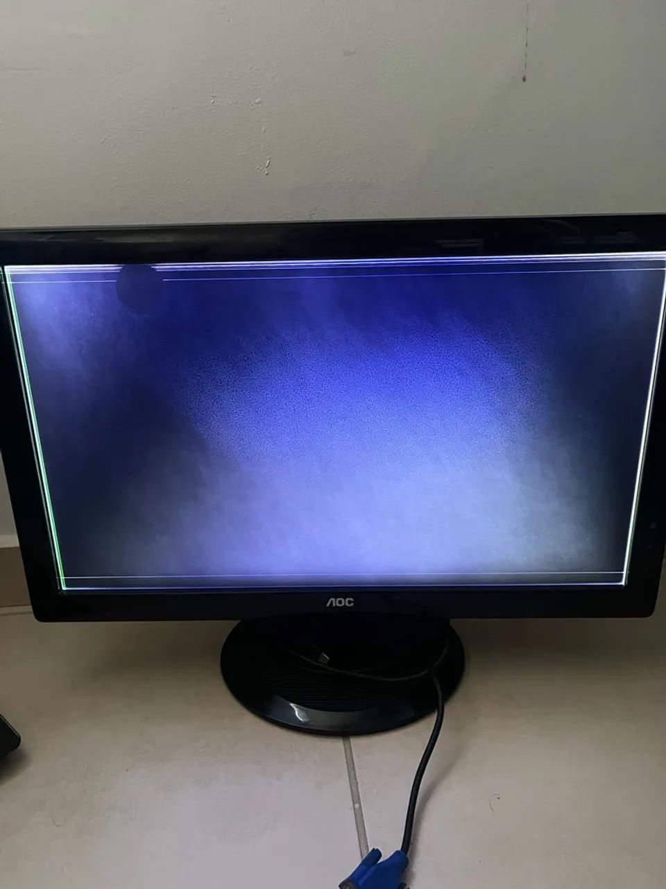 Monitor AOC com tela danificada acompanha cabo - Foto 3