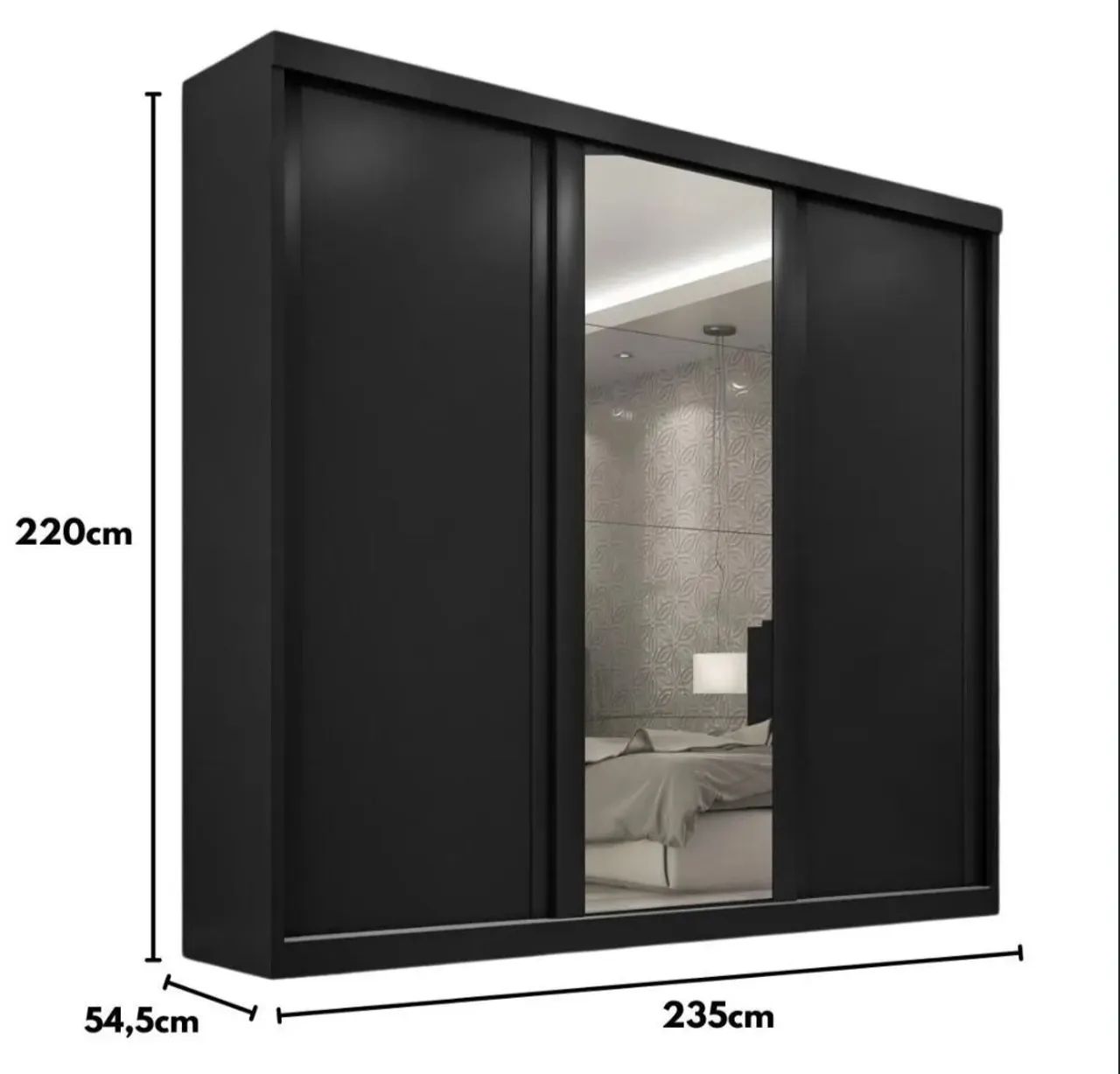 Guarda roupa preto