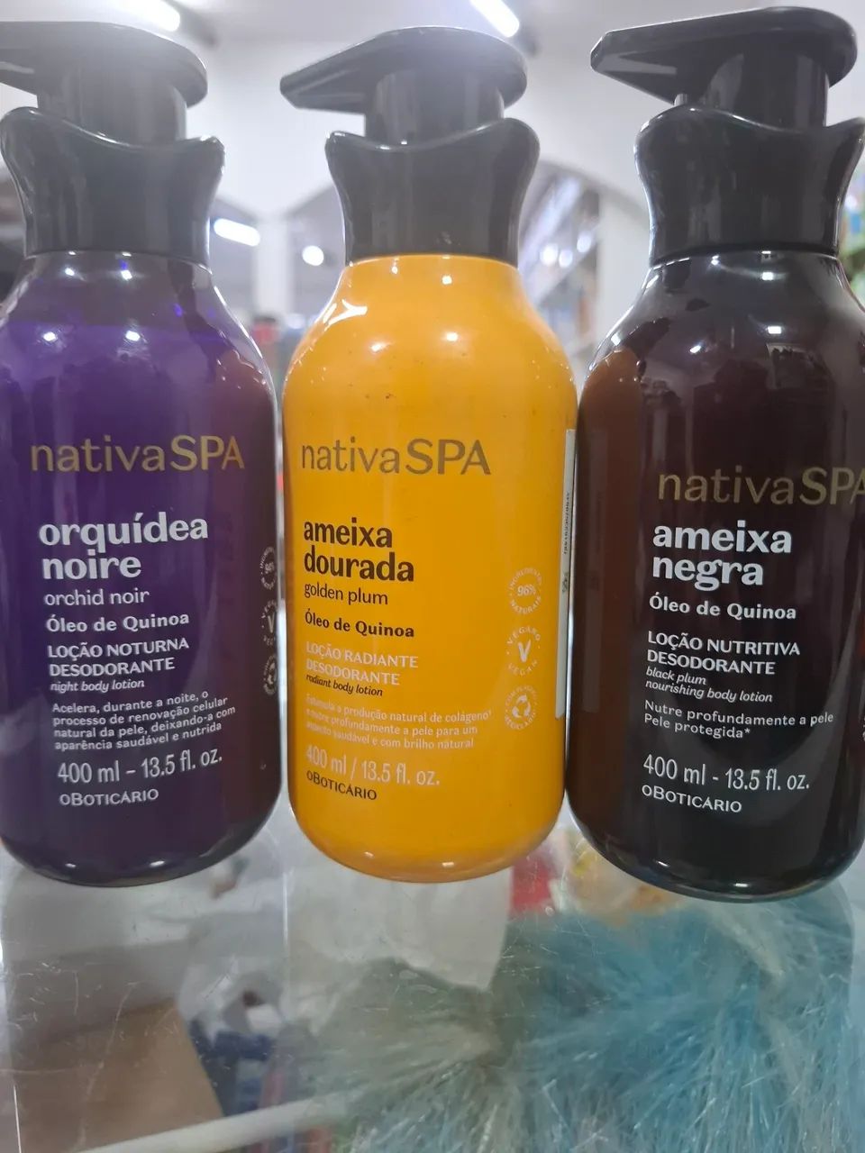 Cremes nativa spam boticário 