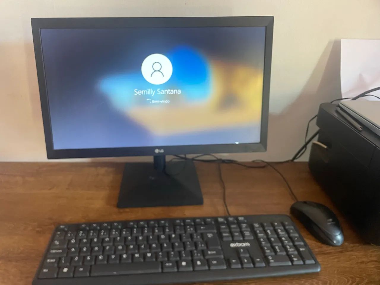 PC Completo com Monitor LG + CPU, Teclado e Mouse - Foto 3
