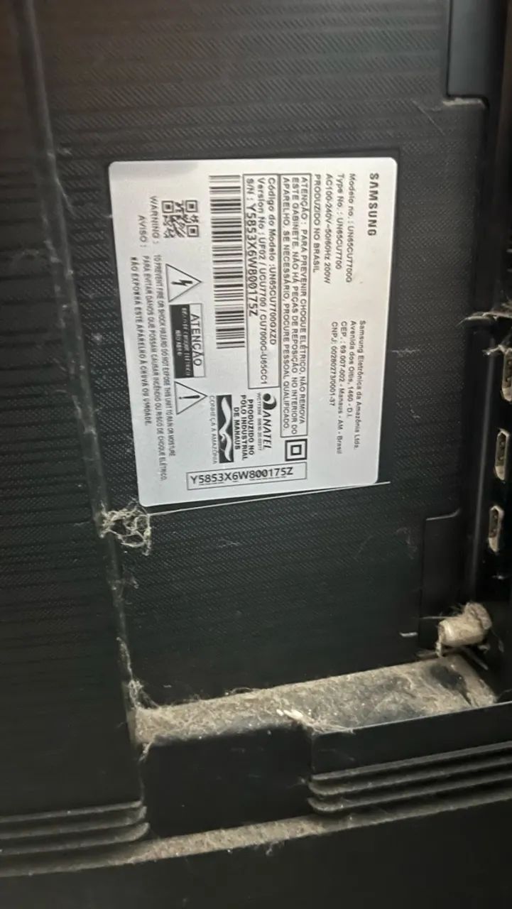 Tv Samsung 65 com defeito  - Foto 3