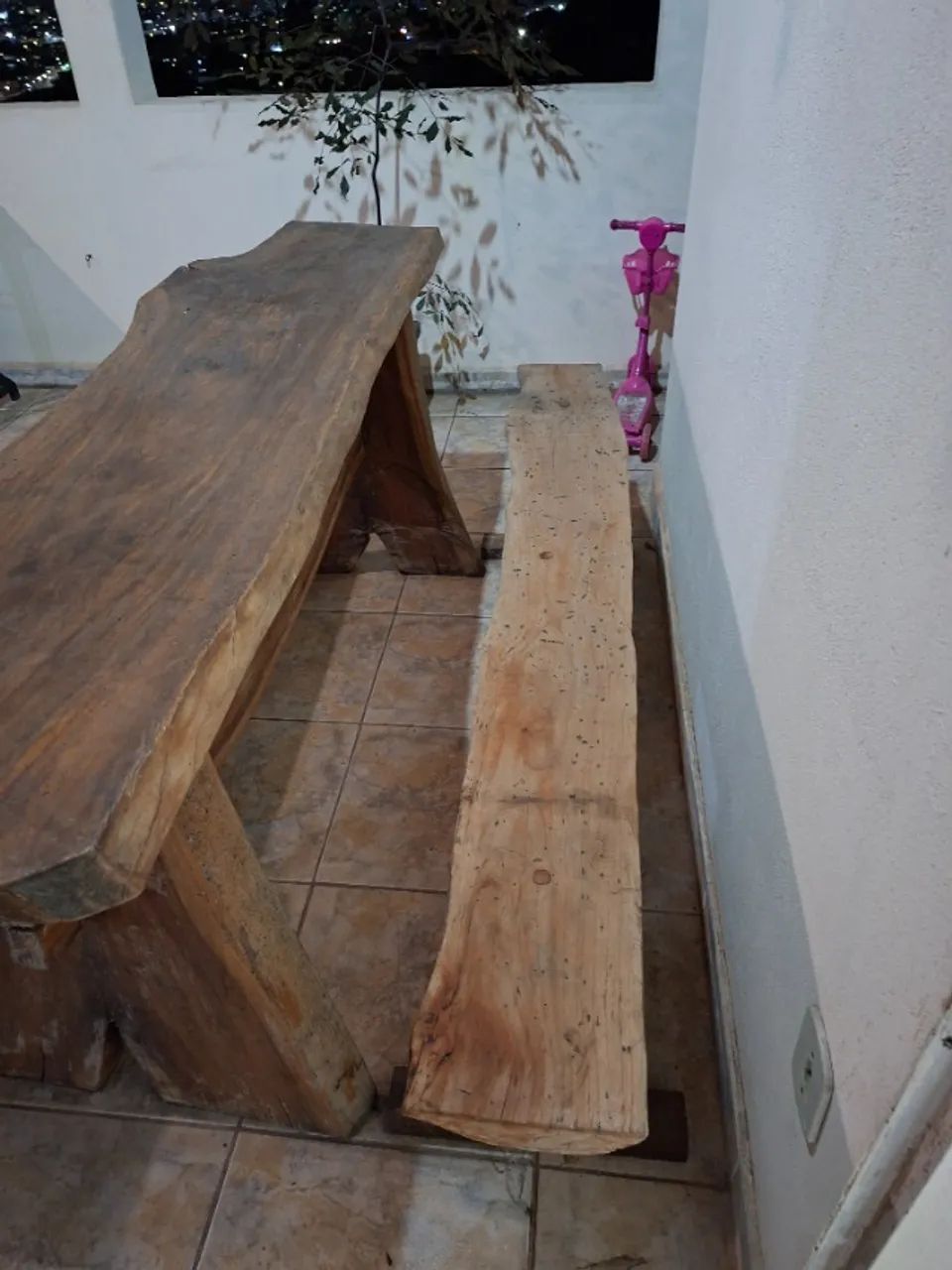 Mesa de madeira maciça  - Foto 3