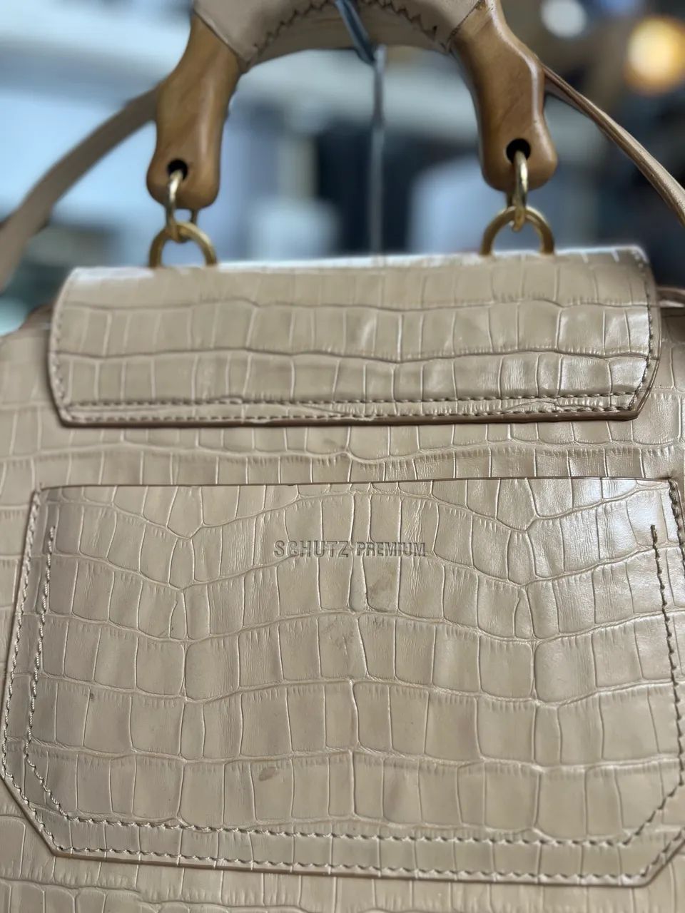 Bolsa Schutz (G) Believe Bege em Couro Original  - Foto 5