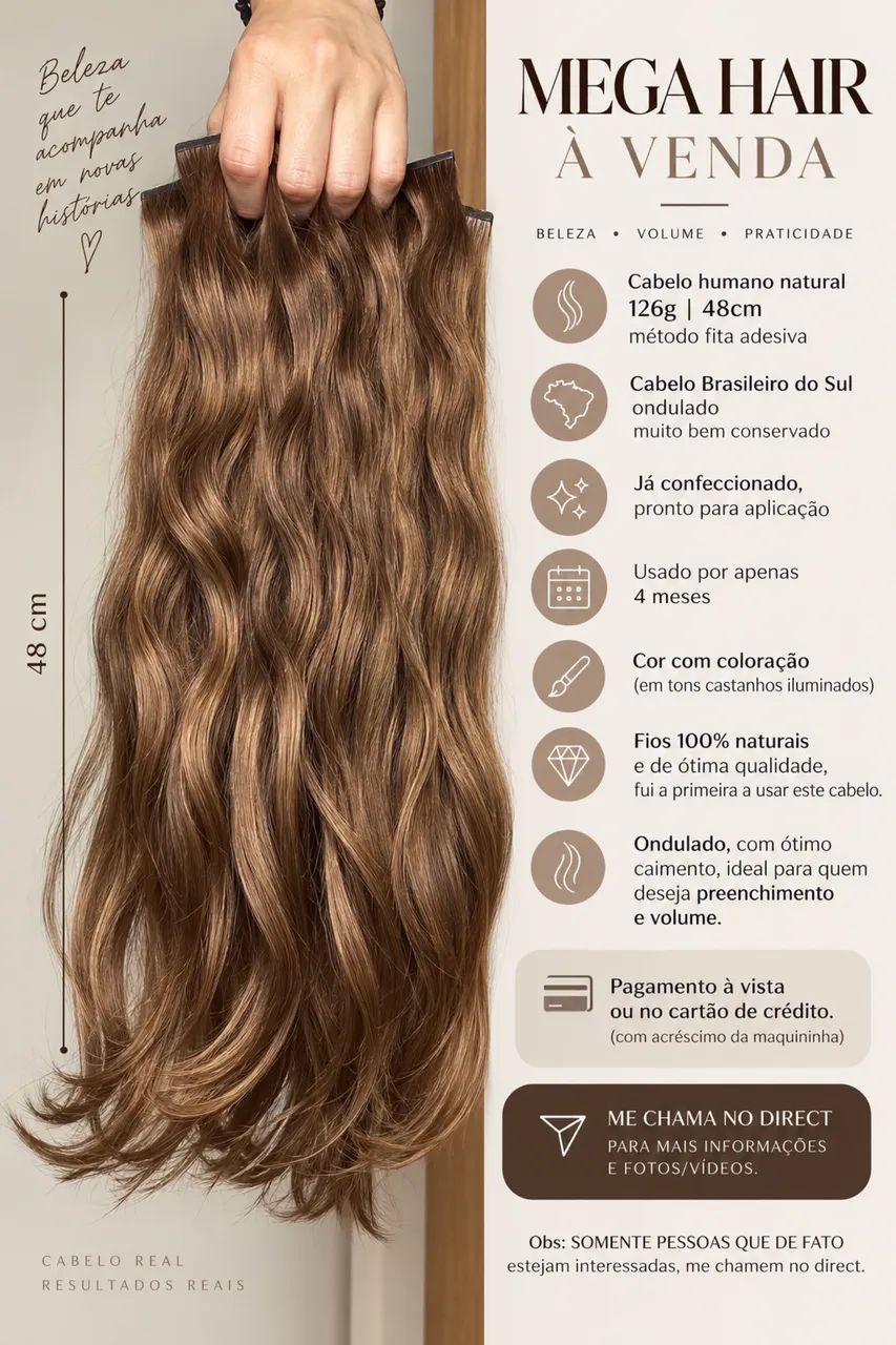 VENDA DE MEGA HAIR 