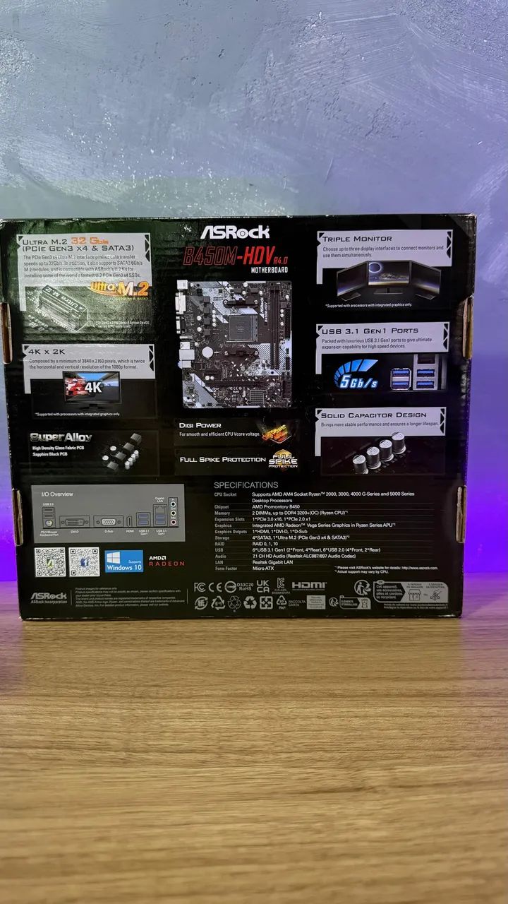 Kit Ryzen 5 5500 + Placa-mãe B450 ASRock - Foto 4
