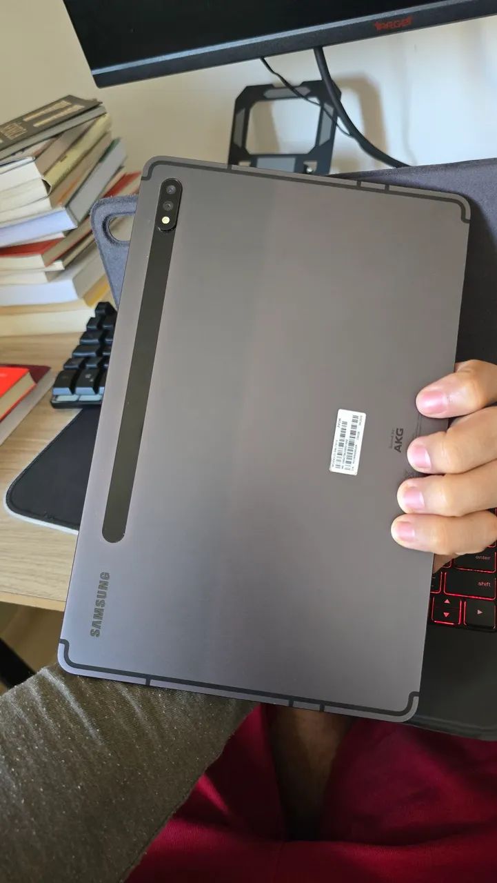 Tab S7 (não é o modelo FE) 256 GB com capa teclado, spen, caixa e capa extra - Foto 4