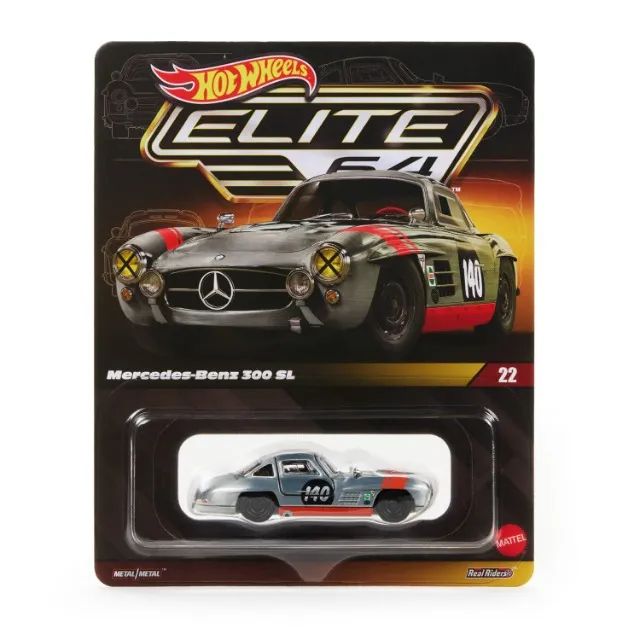 ミニカー hot wheels elite64 Mercedes-Benz 300SL Hot Wheels Elite 64 Mercedes-Benz 300 SL - Hobbies e coleções