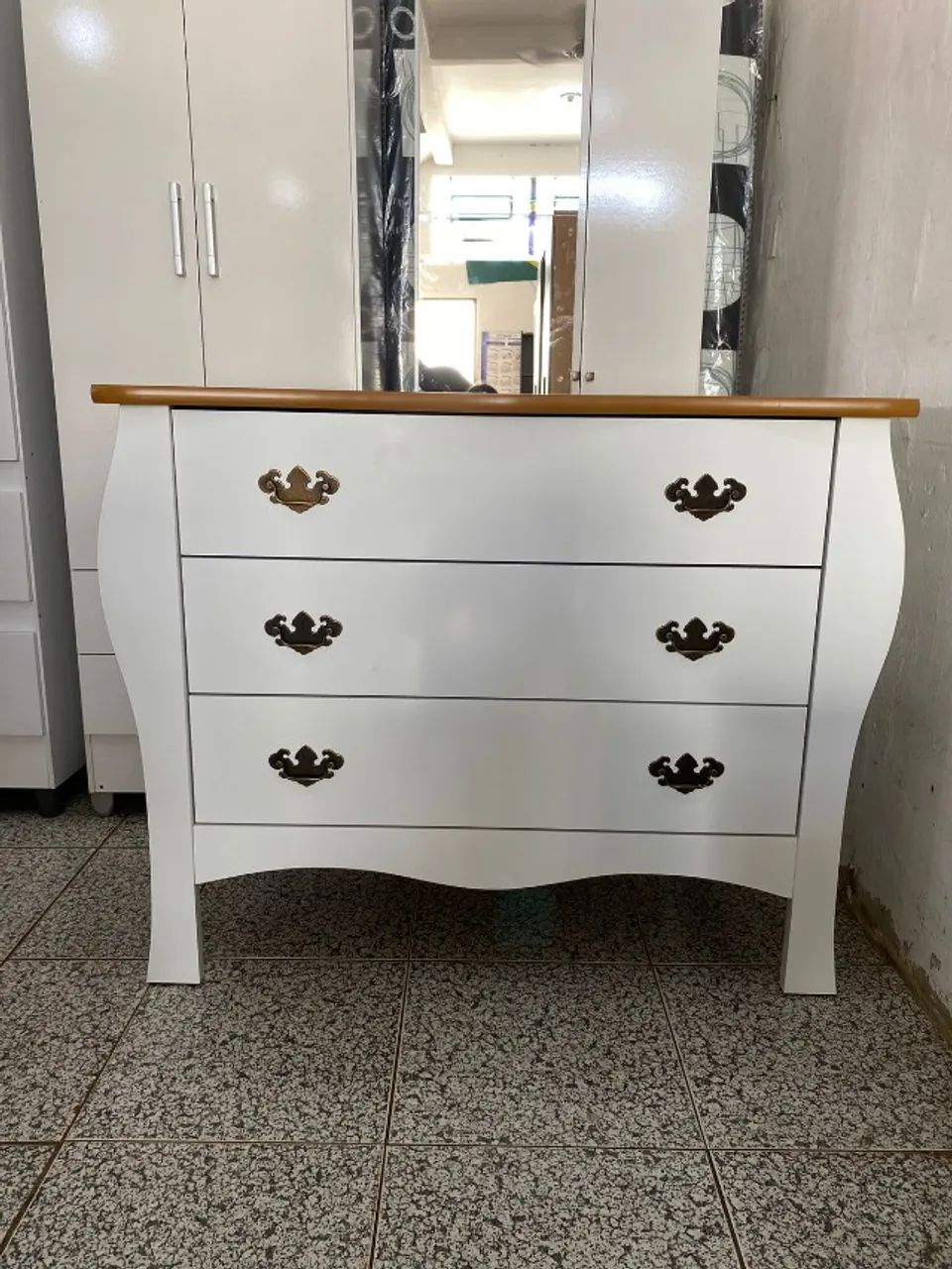 Cômoda Estilo Luiz XV 100% MDF Nova na Promoção - Foto 4