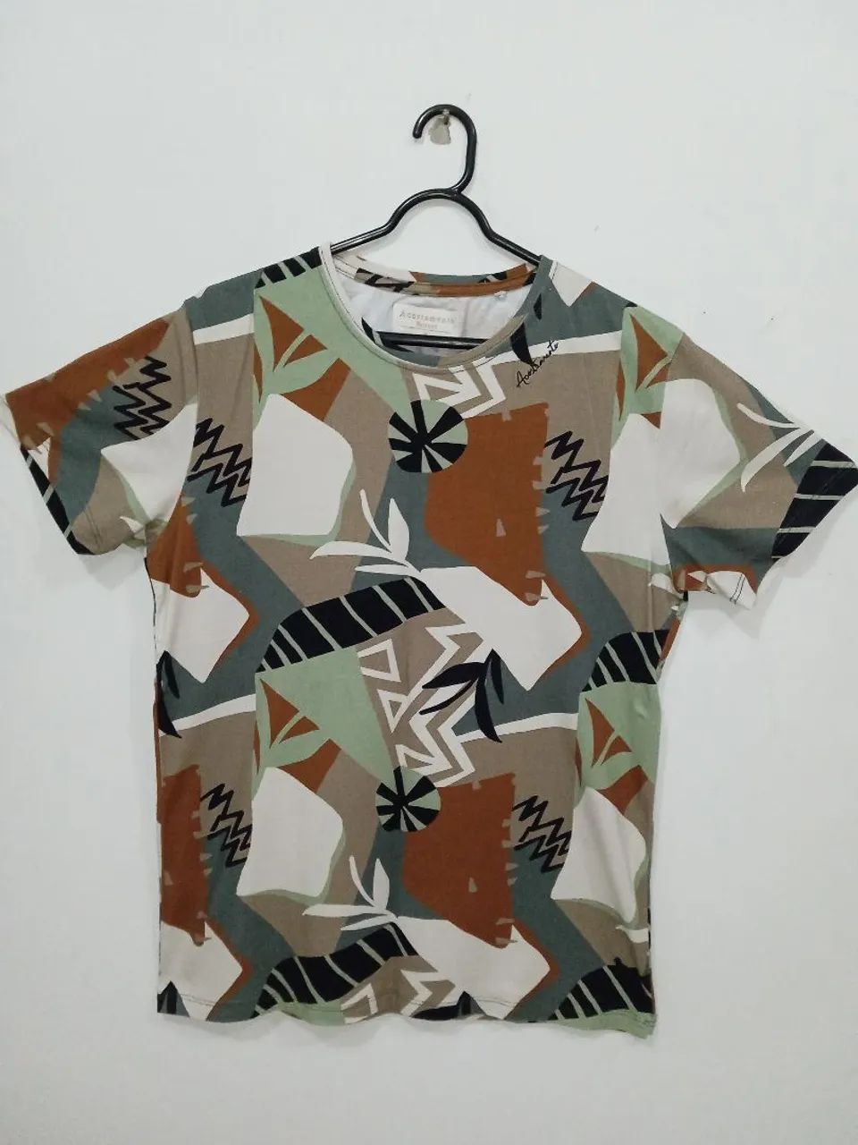 Camisa estampada, Tam:M.