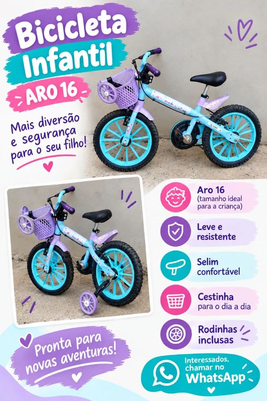 Bike aro 16 infantil 