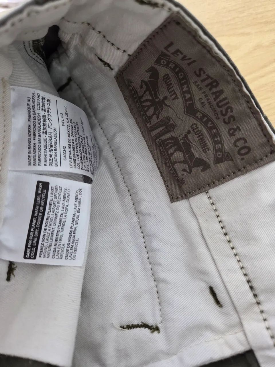 bermuda cargo levis verde w34 - Foto 3