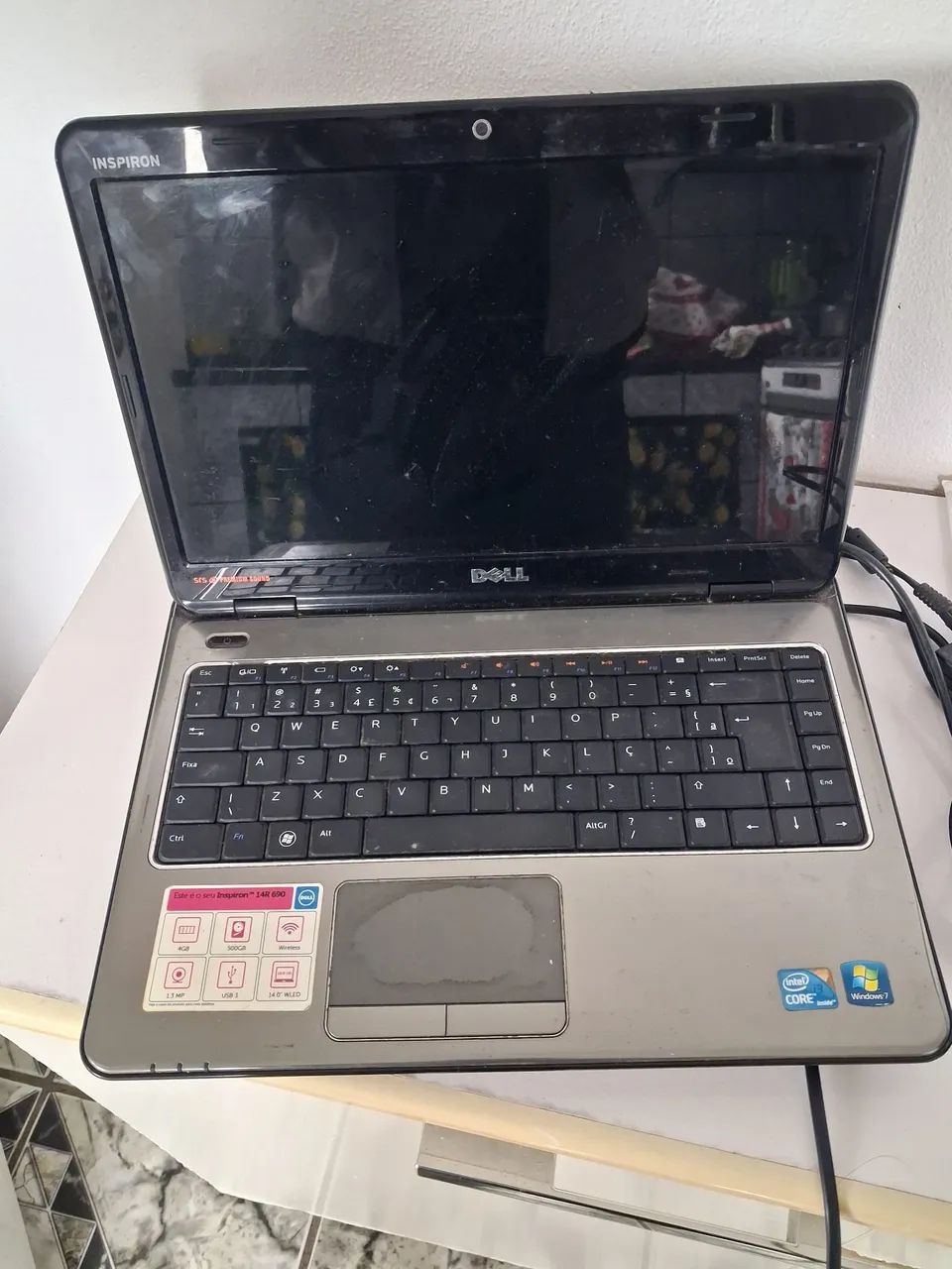 Notebook usado HD 500 GB RAM 4 GB SÓ FUNCIONA LIGADO NA TOMADA - Foto 5