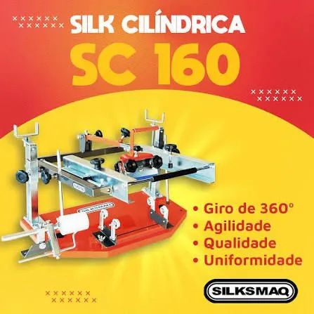 Máquina Serigráfica Cilíndrica SC 160 Silksmaq