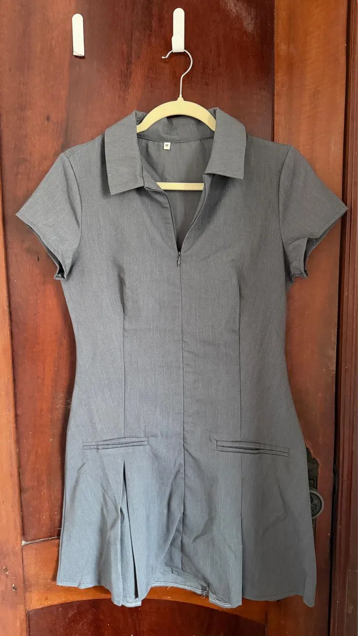Vestido Cinza-TAM M 