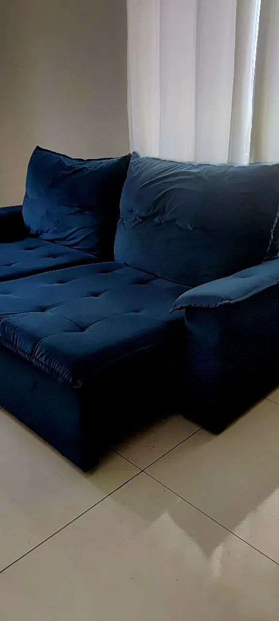 Sofá retrátil e reclinável - 4 lugares - Foto 4