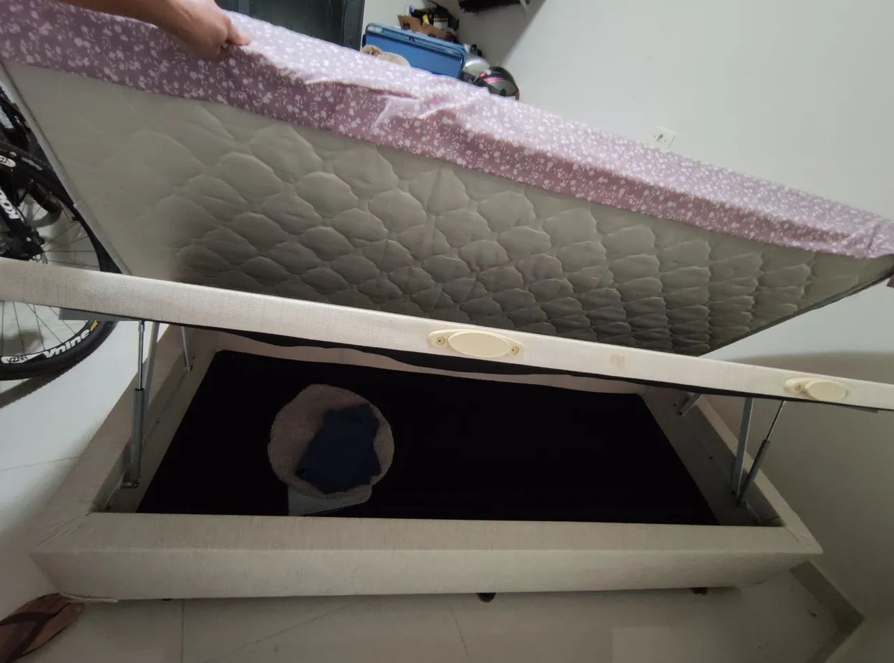 Vendo cama baú solteiro  - Foto 3