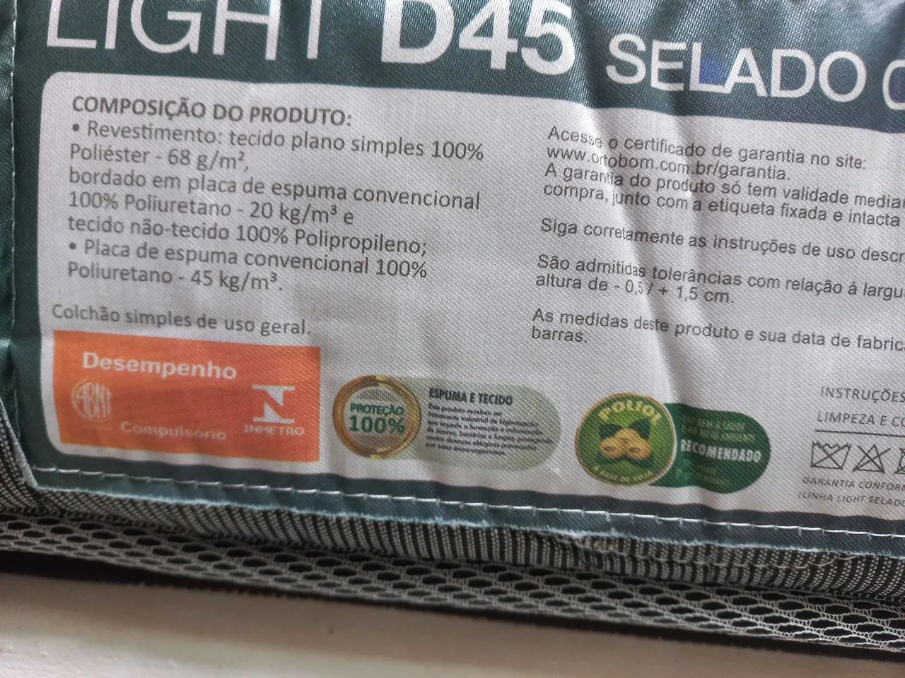 Colchão Ortobom Light D45 Casal com Ortopillow - Conservado! - Foto 5