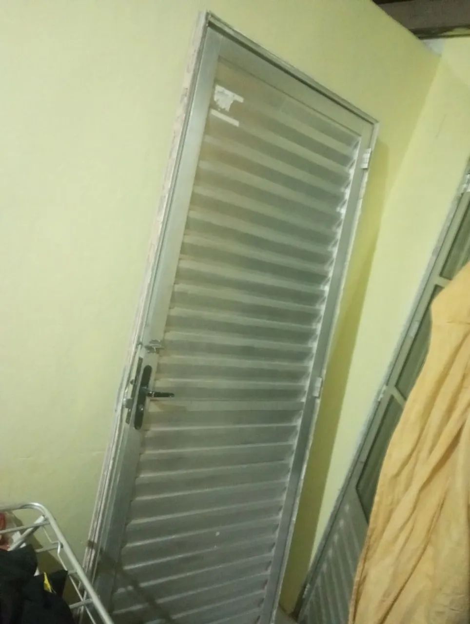 Aluminum door has a story