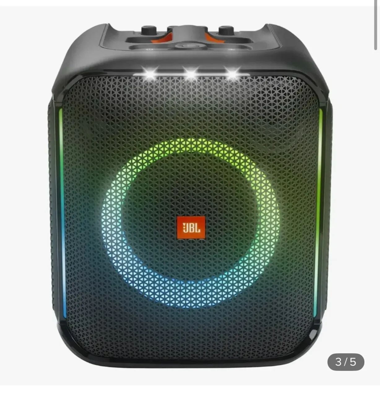 JBL PartyBox Encore Essential Lacrada | Nova | 2 Microfones Sem Fio - Foto 3