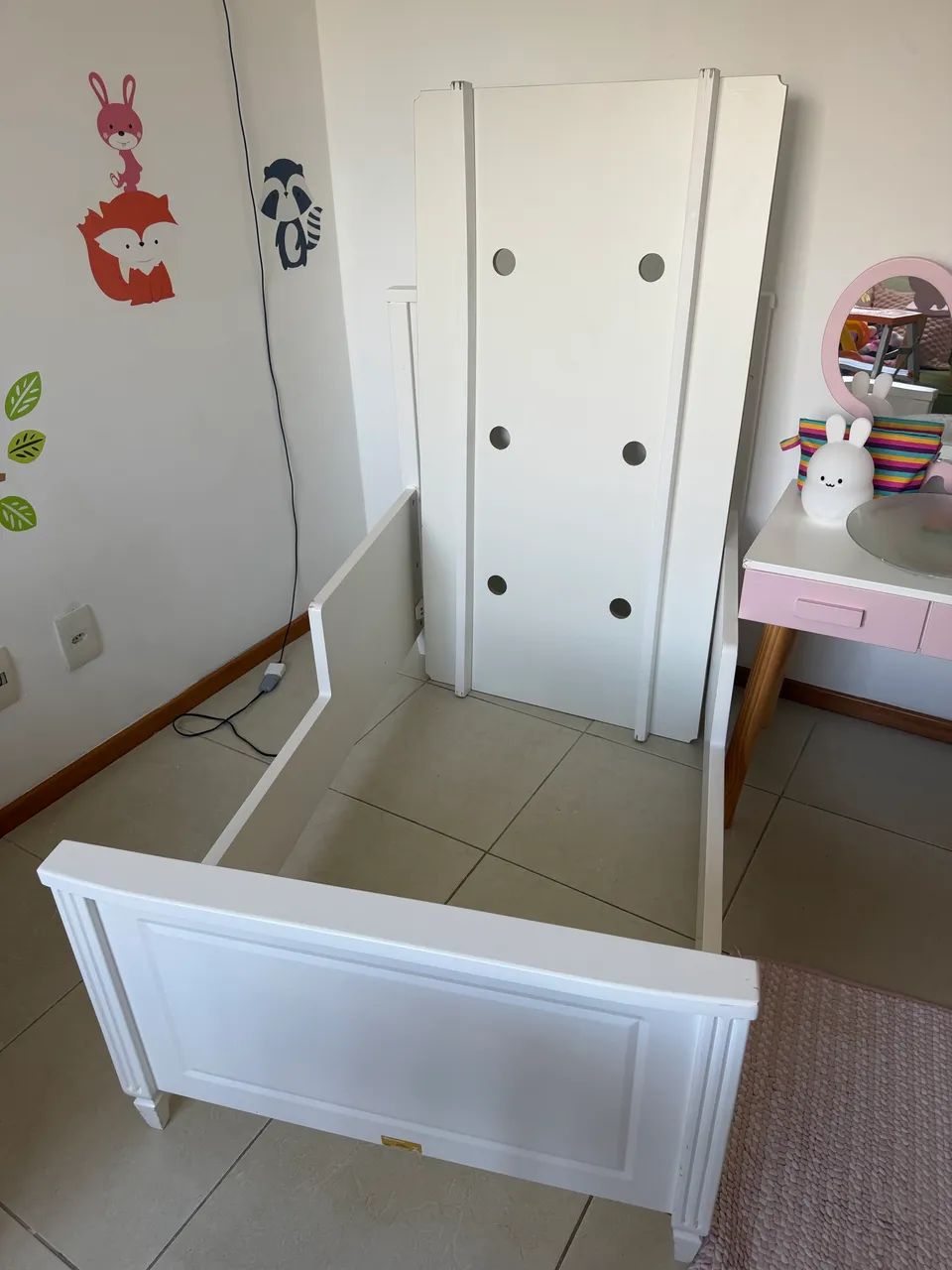 Berço Americano Clássico Tudor - Timber Móveis Branco - Foto 4