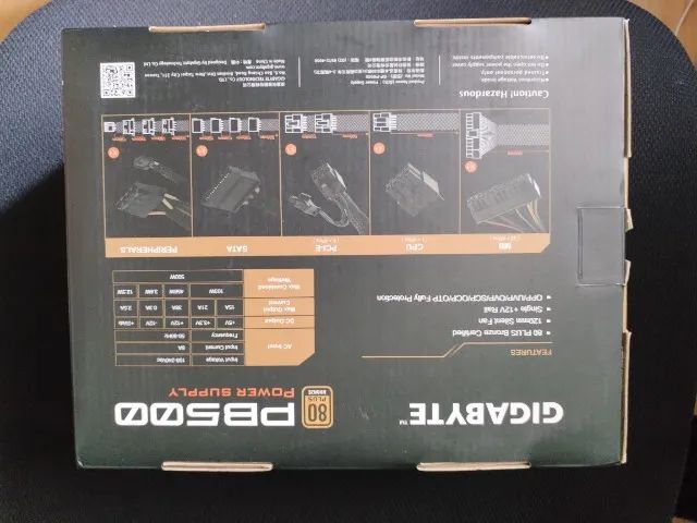 Fonte Gigabyte PB500 500W, 80 Plus Bronze - Foto 5