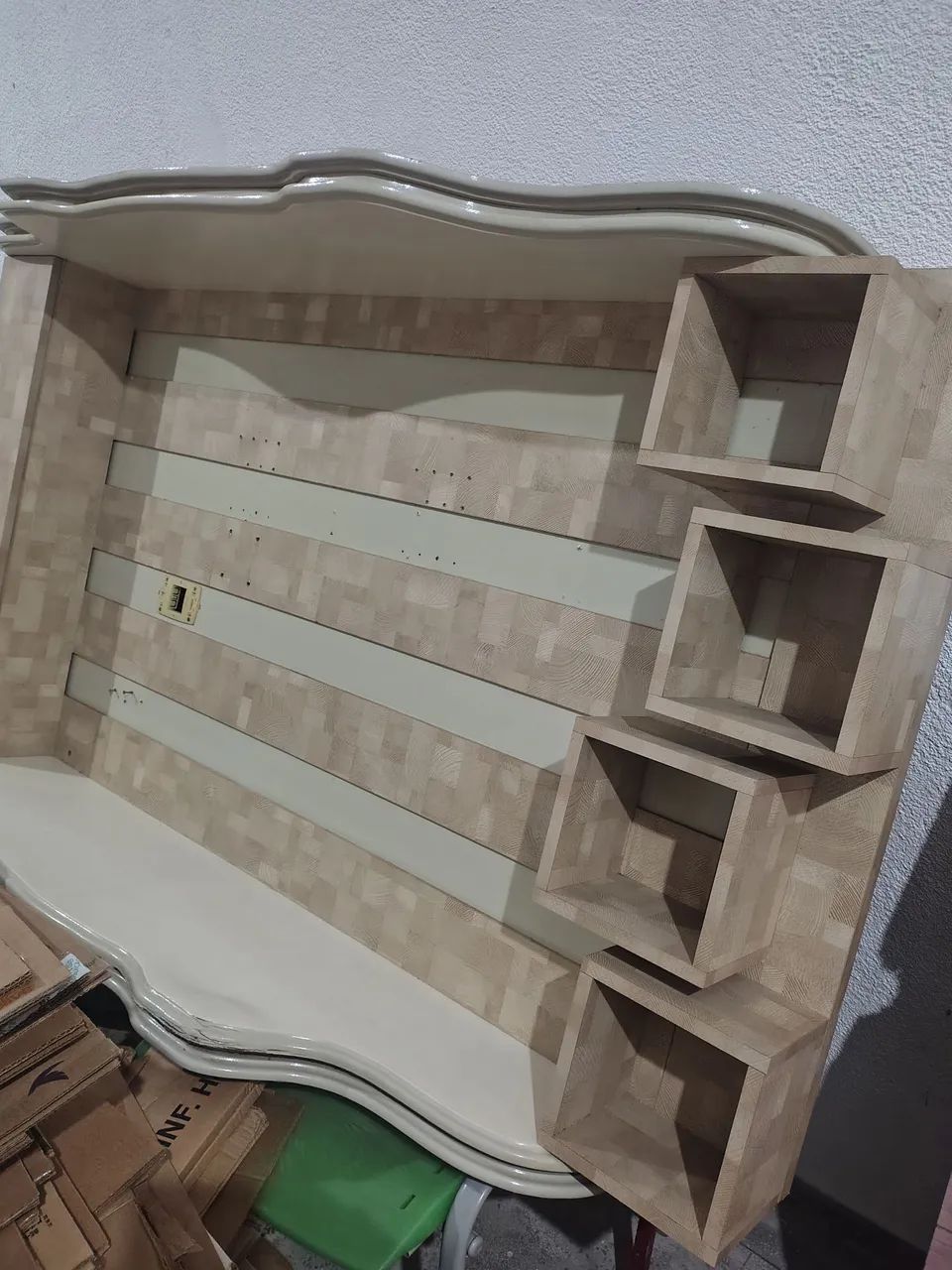 Painel de TV até 55 polegadas branco com marfim - Foto 4