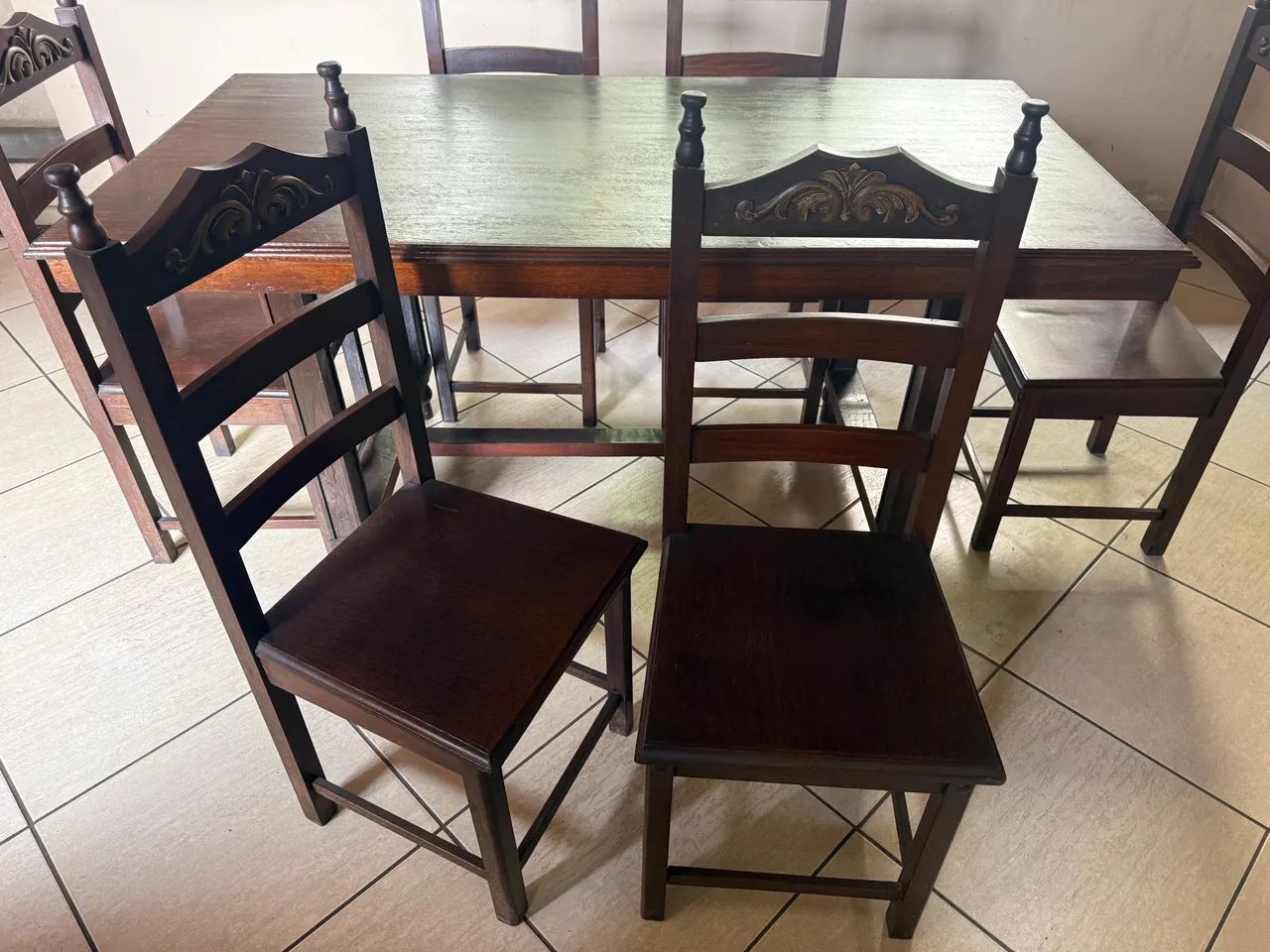 Mesa Sucupira com 6 cadeiras e Baú  - Foto 3